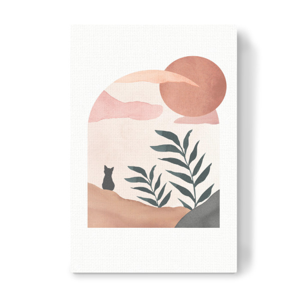 Leinwandbild "Abstrakte geometrische Landschaft" artboxONE - Tiere,Abstrakt,Geometrie