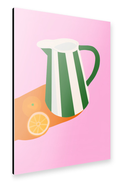 Alu-Dibond "Frische Limonaden Farben" 75x50 cm artboxONE