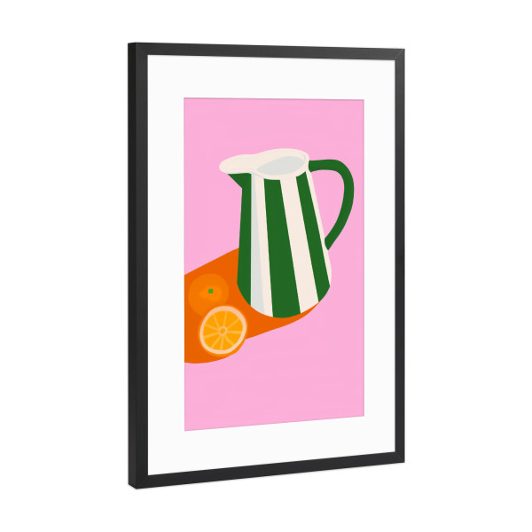 Poster mit Rahmen Schwarz (Metallic) "Frische Limonaden Farben" artboxONE - Natur,Essen & Trinken,Essen & Trinken / Obst & Gemüse