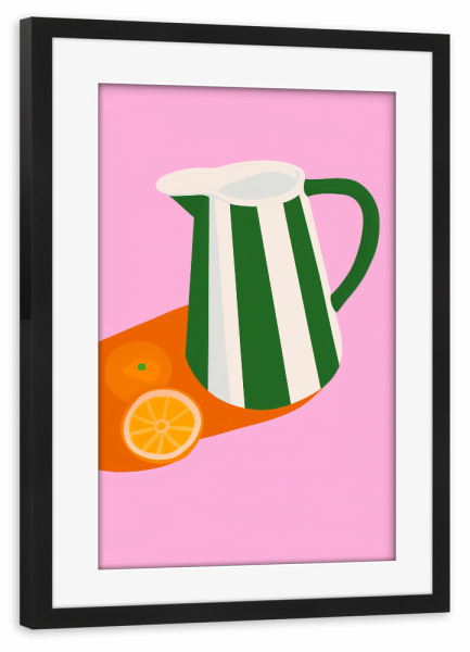 Poster mit Rahmen schwarz "Frische Limonaden Farben" artboxONE - Natur,Essen & Trinken,Essen & Trinken / Obst & Gemüse
