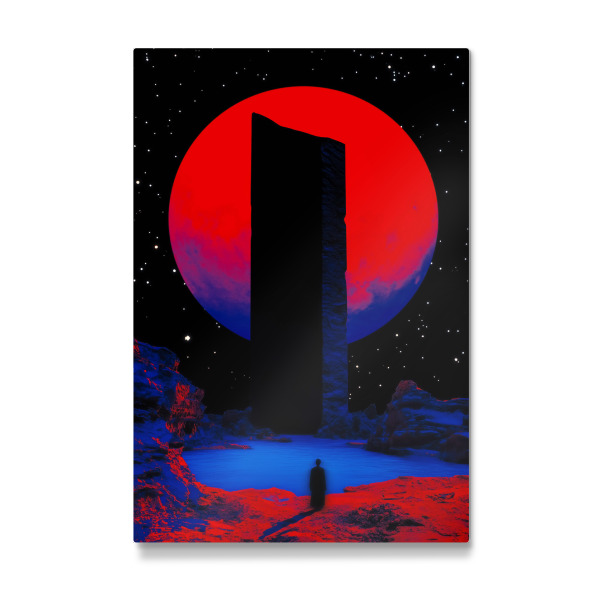 Galerie-Print "Kosmische Aura des Roten Mondes" 75x50 cm artboxONE