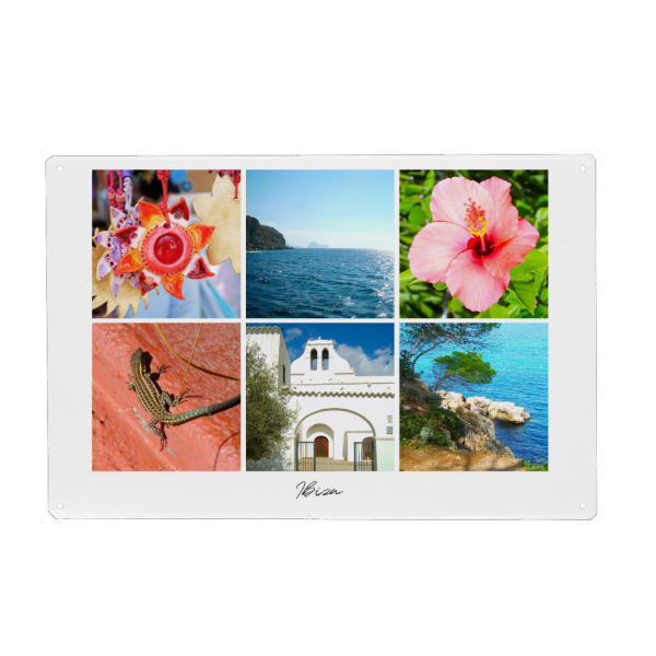 Holzbild "Ibiza Collage" artboxONE - Reise,Reise / Strand und Meer,Reise / Länder