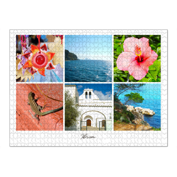 Puzzle Ravensburger "Ibiza Collage" artboxONE - Reise,Reise / Strand und Meer,Reise / Länder