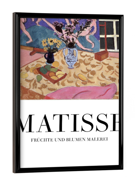 Poster mit schwarzem Rahmen "Matisse - Früchte und Blumen" artboxONE - Floral,Essen & Trinken / Obst & Gemüse