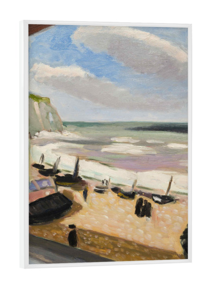 Poster mit weißem Rahmen "Offenes Fenster zum Meer" artboxONE - Natur,Reise,Reise / Strand und Meer