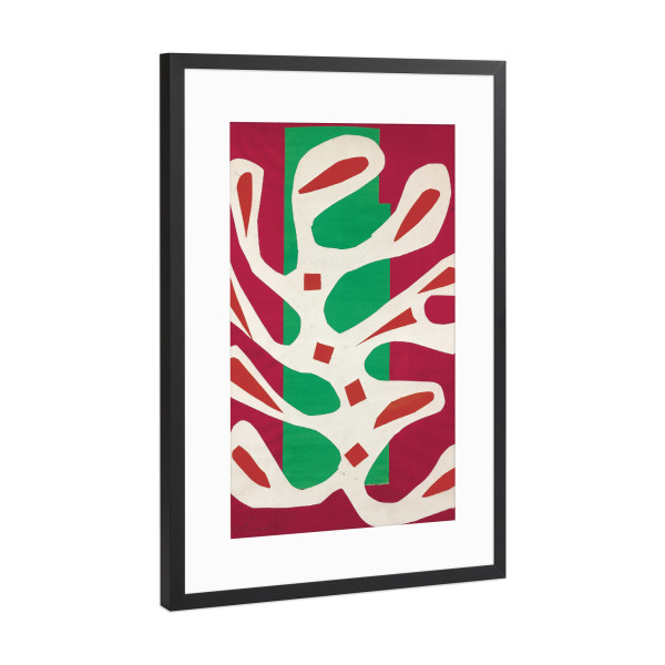 Poster mit Rahmen Schwarz (Metallic) "Abstrakt von Henri Matisse" artboxONE - Abstrakt,Unterwasser