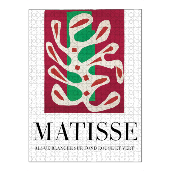Puzzle Ravensburger "H. Matisse - Abstrakt" artboxONE - Floral,Abstrakt - Henri,Matisse,Kunst,Malerei,Gemälde,Abstrakt,Floral,Koralle,Bunt