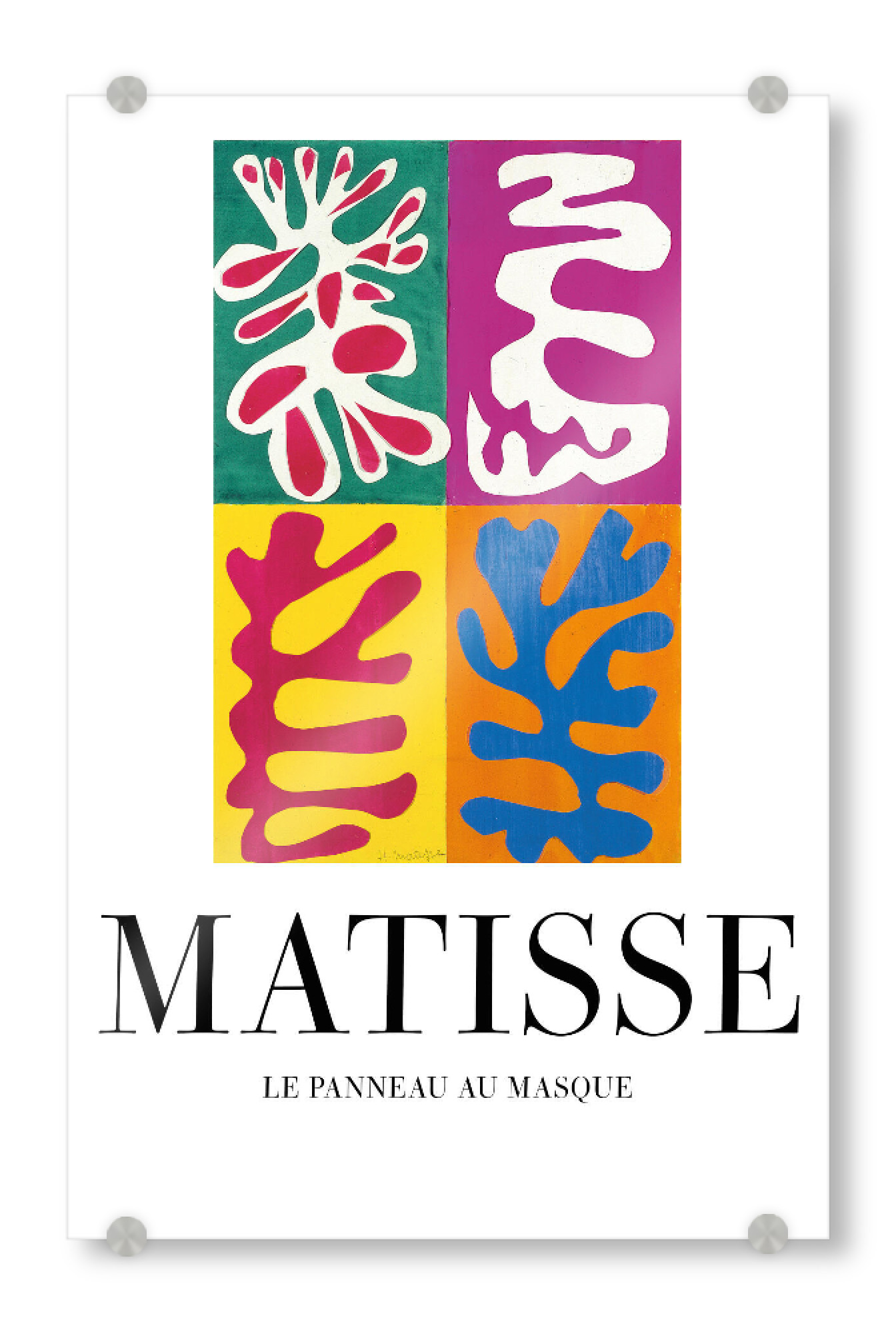 Acrylglasbild "Le panneau au masque - H. Matisse" artboxONE - Floral,Abstrakt