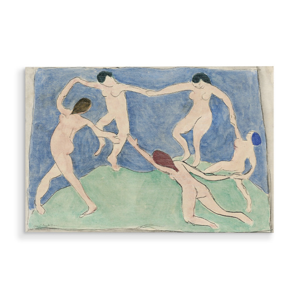 Holzbild "Der Tanz von Henri Matisse" artboxONE - Natur,Menschen - Henri,Matisse,Kunst,Malerei,Tanz,Abstrakt,Natur,Menschen,Tanzen