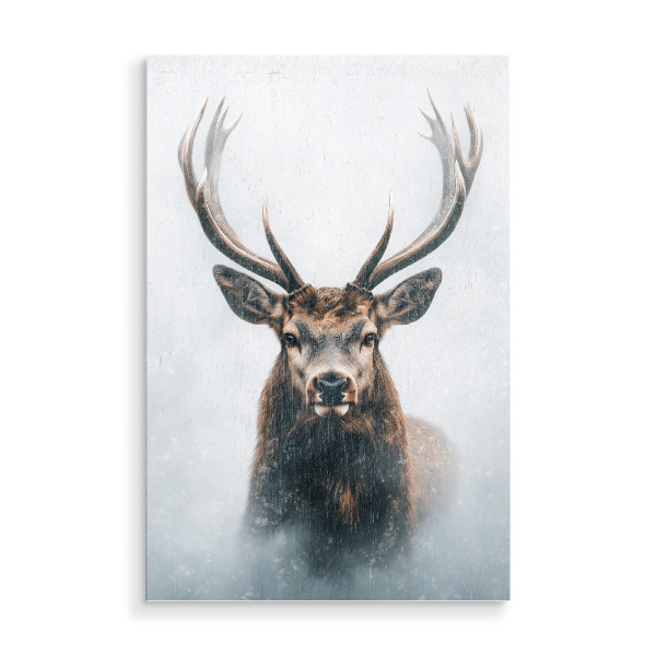 Holzbild "Hirsch - Portrait" artboxONE - Tiere - Ai,Hirsch,Portrait,Tier,Ki