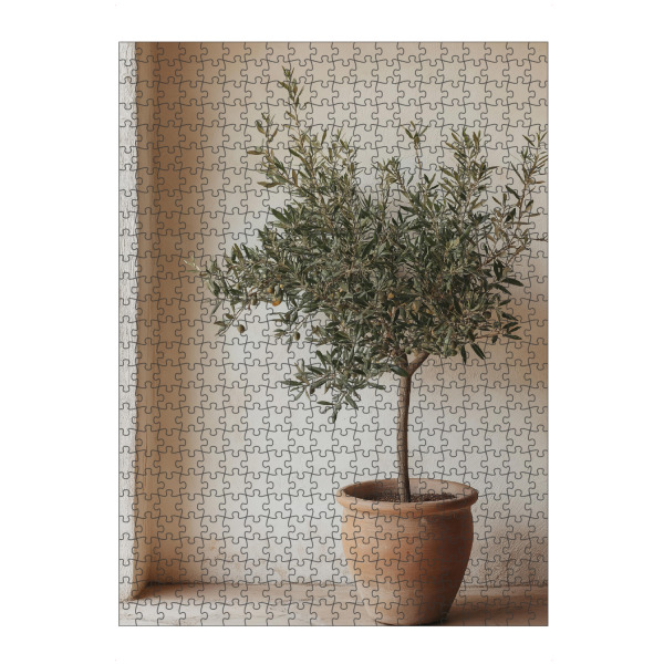 Puzzle Ravensburger "Kleiner Olivenbaum im Topf" artboxONE - Natur,Floral,Architektur