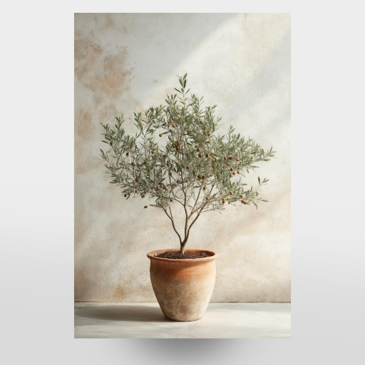 Olive tree in a pot