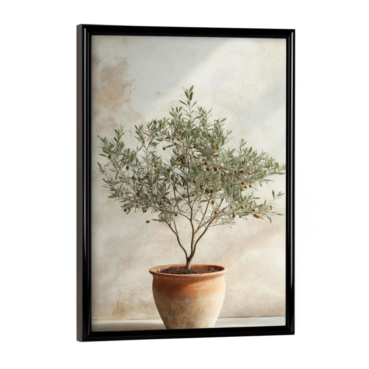 Olivenbaum im Topf - Boho als Poster im Kunststoffrahmen bei artboxONE  kaufen