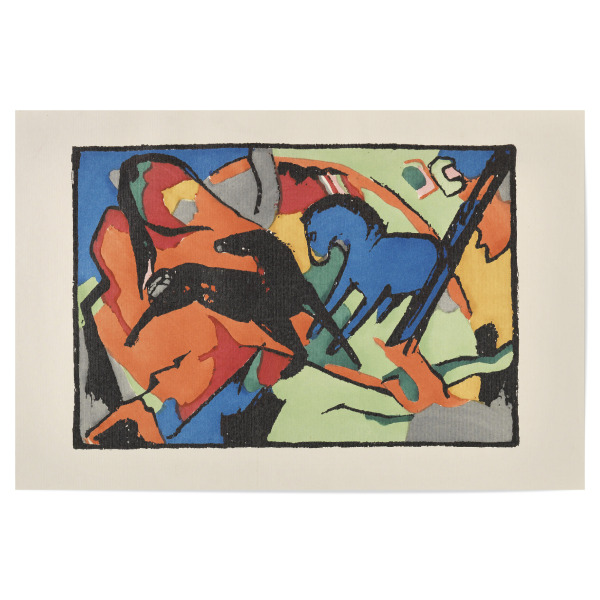 Poster 30x20 cm "Der blaue Reiter" artboxONE - Natur,Tiere,Abstrakt - Franz marc,Der blaue reiter,Kunst,Malerei,Gemälde,Bunt,Abstrakt,Tiere,Natur