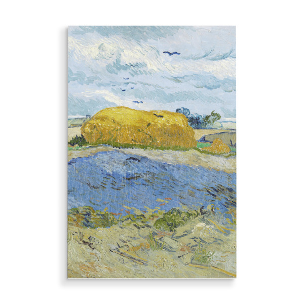 Holzbild "Heuschober - regnerischer Tag" artboxONE - Natur,Reise