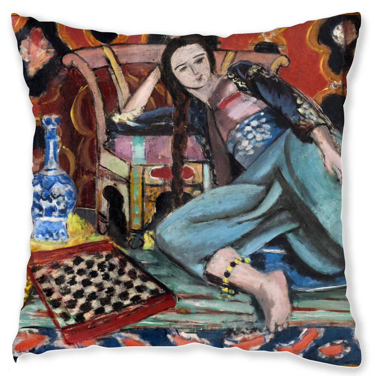 Design-Kissen "Odalisque au fauteuil" artboxONE - Menschen,Architektur