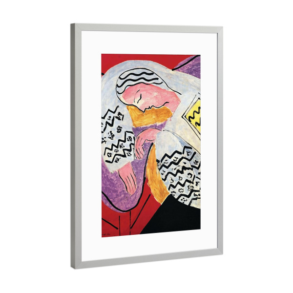Poster mit Rahmen Silber "Der Traum, die Träumerin" artboxONE - Abstrakt,Menschen
