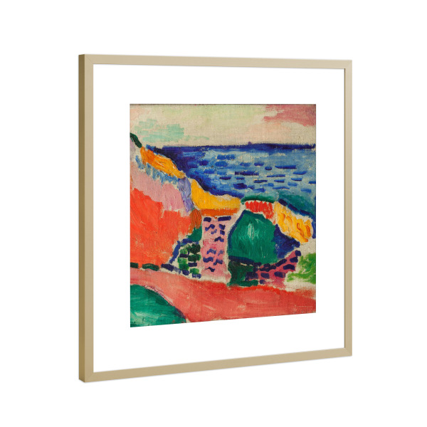 Poster mit Rahmen Gold "Henri Matisse - La Moulade" artboxONE - Natur,Reise,Abstrakt