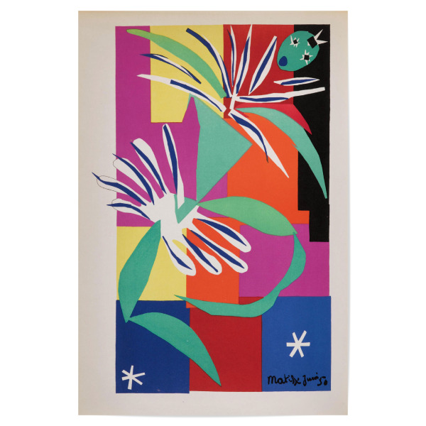 Poster 30x20 cm "Verve" artboxONE - Floral,Abstrakt - Henri matisse,Verve,Abstrakt,Formen,Bunt,Geometrie,Malerei,Gemälde,Kunst,Floral,Blumen,Pflanzen