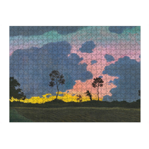 Puzzle Ravensburger "Sonnenuntergang, blaue Wolken" artboxONE - Natur,Reise
