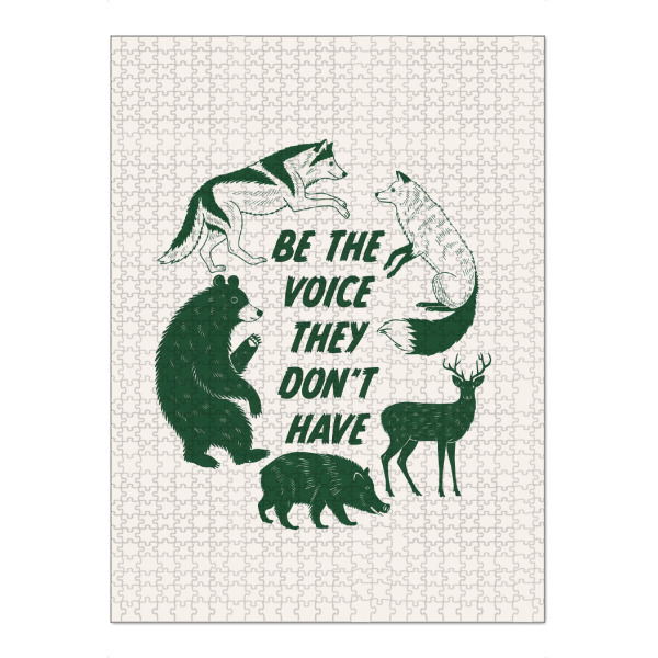 Puzzle Ravensburger "Sei die Stimme" artboxONE - Typografie,Tiere