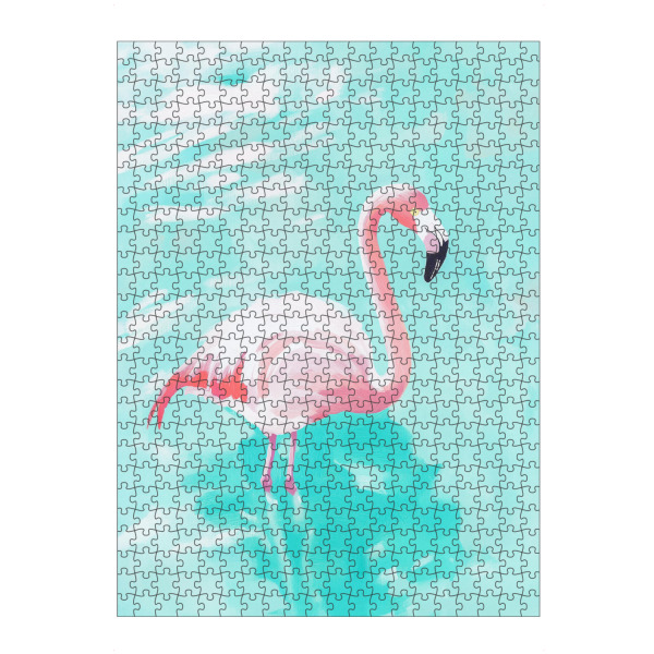 Puzzle Ravensburger "Exotischer Pastel Flamingo" artboxONE - Natur,Tiere,Reise / Strand und Meer