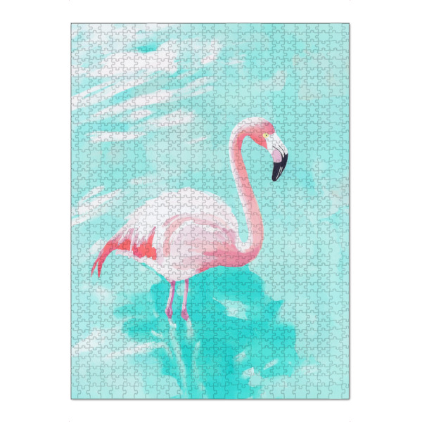Puzzle Ravensburger "Exotischer Pastel Flamingo" artboxONE - Natur,Tiere,Reise / Strand und Meer