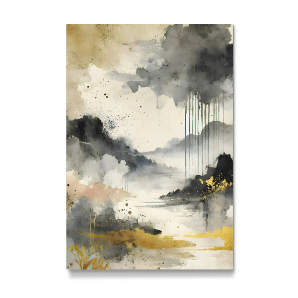 Galerie-Print "Goldener Sturm" 75x50 cm artboxONE