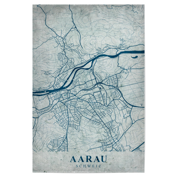 Poster 30x20 cm "Aarau Vintage Map" artboxONE - Städte / Weitere,Kartografie