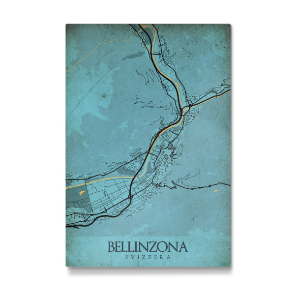 Galerie-Print "Vintage City Bellinzona" 30x20 cm artboxONE