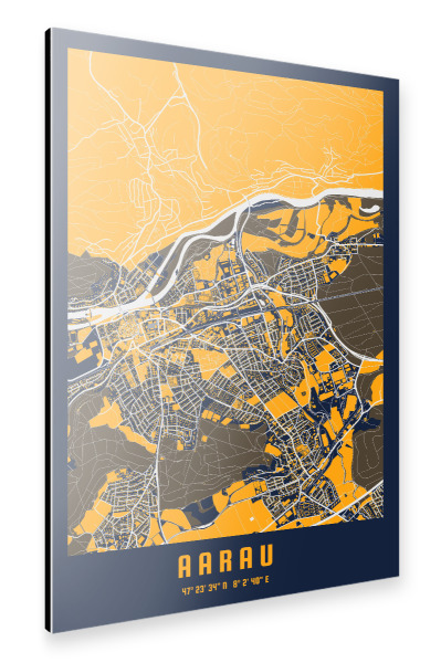 Alu-Dibond "Aarau City" 30x20 cm artboxONE