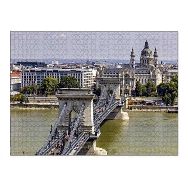 Puzzle Ravensburger "Budapest Altstadt" artboxONE - Städte,Architektur - Budapest,Altstadt,Donau,Kettenbrücke - Bild budapest