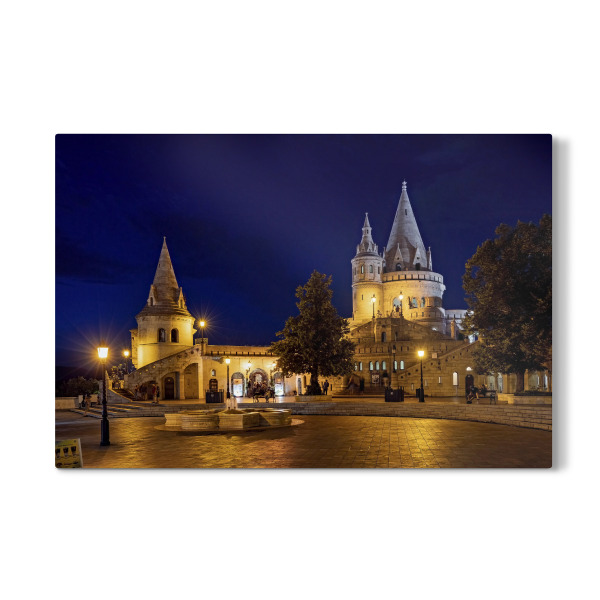 Galerie-Print "Fischerbastei bei Nacht" 75x50 cm artboxONE