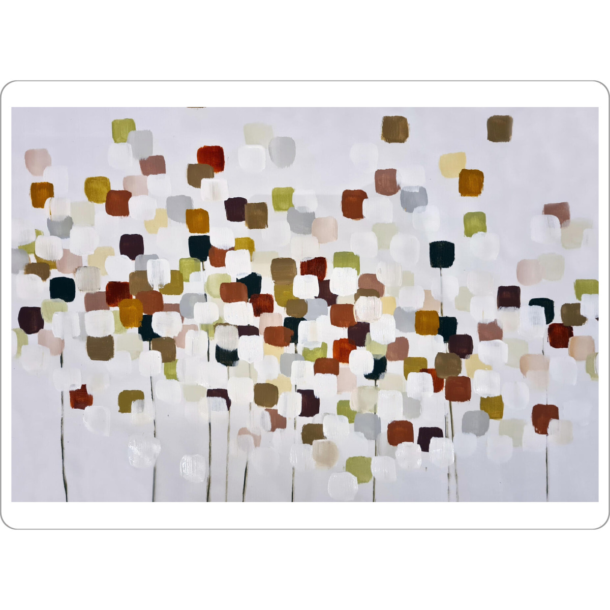 Tischset "Ich sehe Blumen - geometrisch" artboxONE - Floral,Abstrakt,Geometrie - Flor,Floral,Tulipas,Geometrie,Formen,Bunt - Bild flor