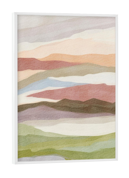 Poster mit weißem Rahmen "Abstract landscape" artboxONE - Natur,Abstrakt