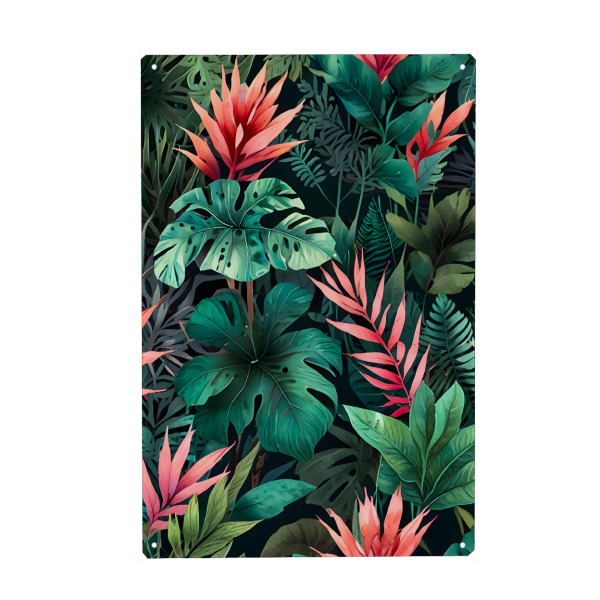 Metall Poster "Regenwald-Fantasie" artboxONE - Natur,Floral