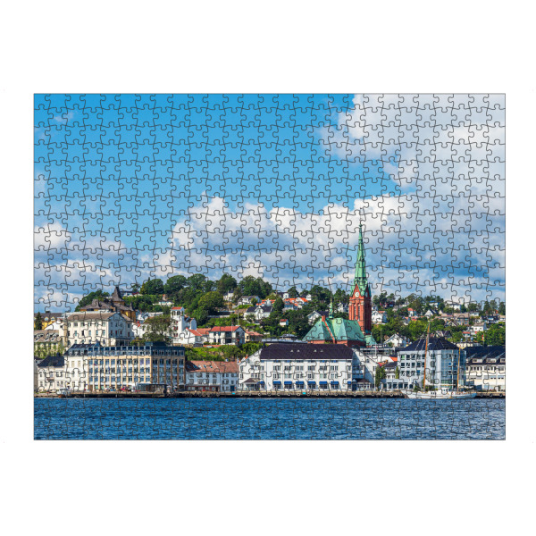 Puzzle Ravensburger "Skyline von Arendal" artboxONE - Natur,Reise,Architektur,Reise / Strand und Meer,Reise / Länder