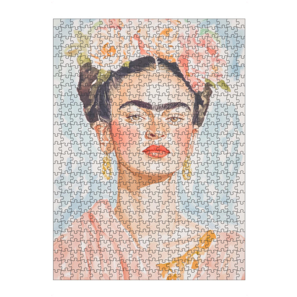 Puzzle Ravensburger "Porträt von Frida-Kunst" artboxONE - Floral,Menschen,Fashion