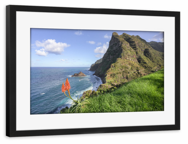 Poster mit Rahmen schwarz "Miradouro de São Cristovão" artboxONE - Natur,Reise,Reise / Strand und Meer
