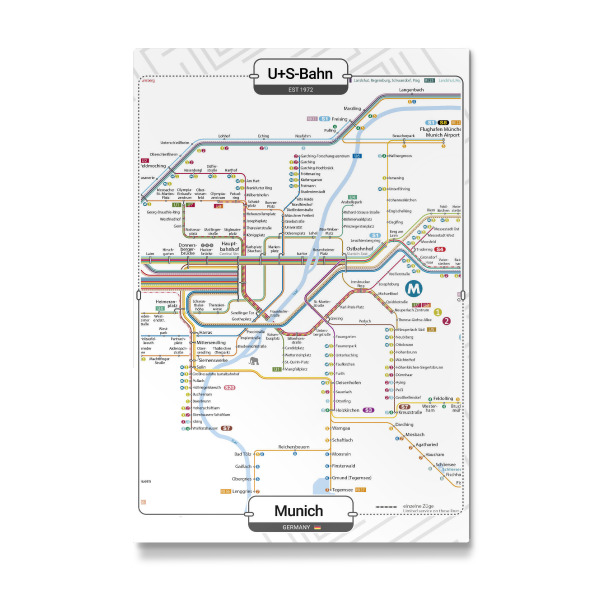 Galerie-Print "U-Bahn - München" 75x50 cm artboxONE
