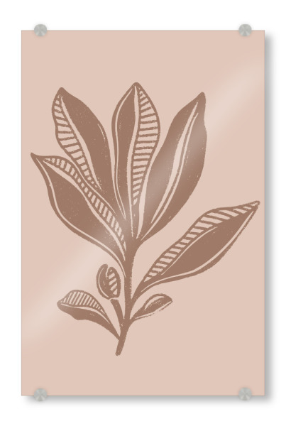 Acrylglasbild "Mocha Foliage" artboxONE - Natur,Floral