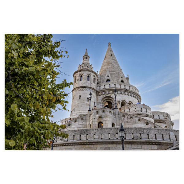 Poster 30x20 cm "Die Fischerbastei" artboxONE - Architektur - Budapest,Ungarn,Fischerbastei,Turm,Donau,Altstadt,Burgpalast,Burgviertel