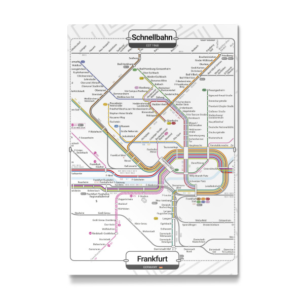 Galerie-Print "U-Bahn - Frankfurt" 30x20 cm artboxONE