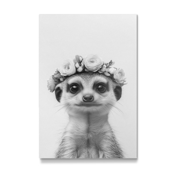 Galerie-Print "Emma Süßes Erdmännchen Mädchen" 75x50 cm artboxONE