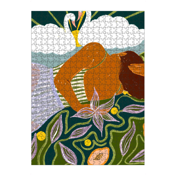 Puzzle Ravensburger "Schwanenwolken des Träumers" artboxONE - Tiere,Abstrakt,Menschen