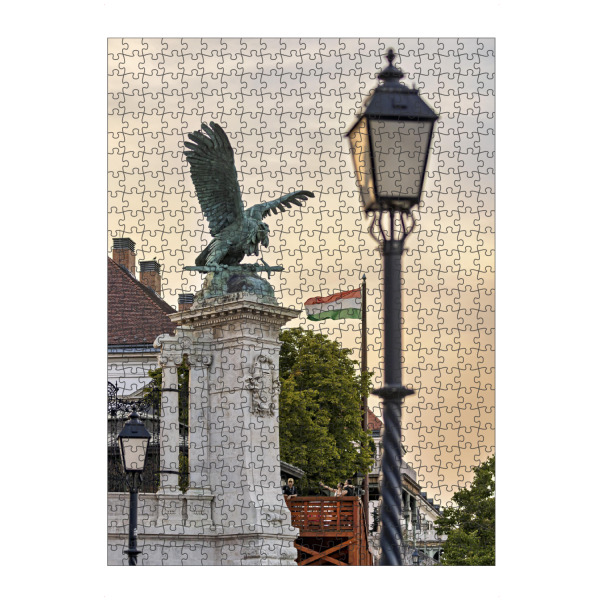 Puzzle Ravensburger "Der Adler vom Budapest" artboxONE - Architektur - Budapest,Ungarn,Adler,Burgpalast,Denkmal,Statue - Bild budapest