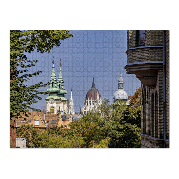 Puzzle Ravensburger "Die Skyline von Budapest" artboxONE - Städte,Architektur - Budapest,Ungarn,Altstadt,Skyline,Türme,Kirchturm,Parlament