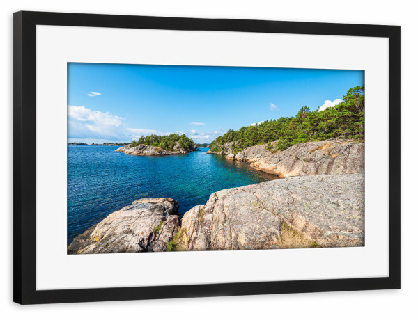 Poster mit Rahmen schwarz "Riveneset Landschaft" artboxONE - Natur,Reise,Reise / Strand und Meer,Reise / Länder