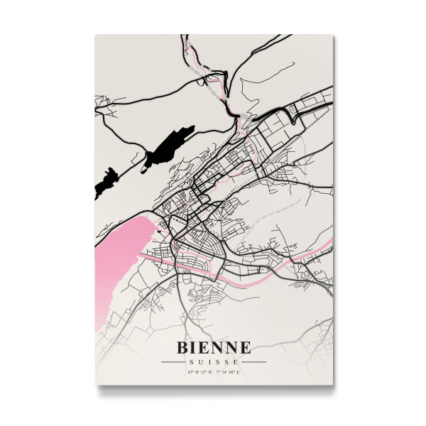 Galerie-Print "Stadt Biel" 75x50 cm artboxONE