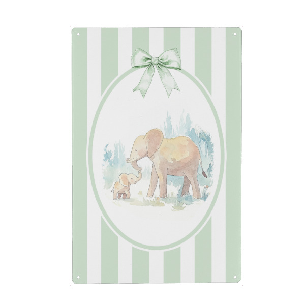 Holzbild "Baby-Elefant-Kunst" artboxONE - Für Kinder,Tiere,Für Mama